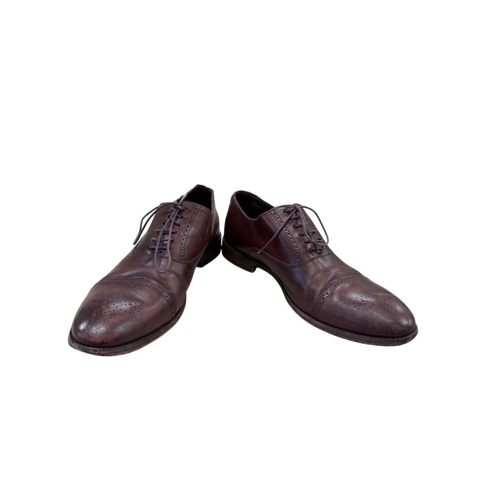 Paul Smith Mens Brown Leather Oxford Shoes Size 9 SKU 7039